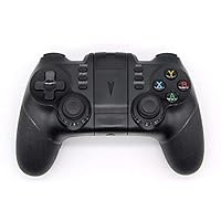 AKDSteel Wireless Bluetooth Game Controller for iPhone Android Phone Tablet PC Gaming Controle Joystick Gamepad Joypad Black