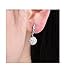 Zittop Vintage Filled Crystal Rhinestone Hoop Earrings Womens