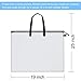 Outus Art Portfolio Bag 19 x 25 Inch Poster Storage Bag Poster Board Holder with Handle and Zipper Transparent Folder Organizer for Painting, Bulletin Boards, Scrapbook, Artwork(2 Pieces)