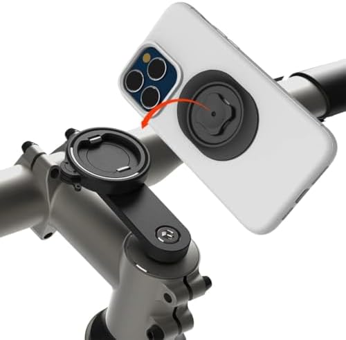 FASTAND Quick Attach/Detach Aluminum Bike Stem Phone Mount, Phone