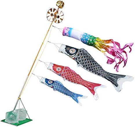 鯉のぼり B01wrnh5 優輝 ジュエリー 100 品質保証 激安超特価 家電 カメラ 東旭 桜風吹流し こいのぼり 日本の伝統文化 優輝 水袋付 ポールフルセット 新作製品 世界最高品質人気 庭園 ベランダ用 スタンドセット 正規品送料無料 1 5m鯉3匹