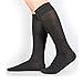 Y2Y2 3 Pairs Men's Knee-High Dress Socks/Black x3 / Big and Tall Shoe Size (13-15)