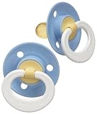 Gerber First Essentials 2 Pack Soft Center Latex Pacifier, Blue