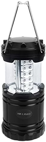 NK Light 1/2/4 Pack LED Camping Lantern Flashlights Collapsible Portable Outdoor Lamp for Emergency, Tent Light, Outages(Battery Powered)