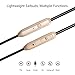 in-Ear Earbuds Headphones, Bambud Magnetic Wired Earphones Stereo Bass Noise Cancelling Ear Buds Headsets with Microphone and Volume Control for All 3.5mm Jack Phones(Gold)thumb 3