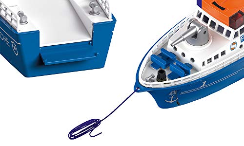 siku 5401, Polizeiboot, Kunststoff, Blau/Weiß, Wasserkanone, Licht, Sound, Heckklappe, Inkl. Boje – Bild 6