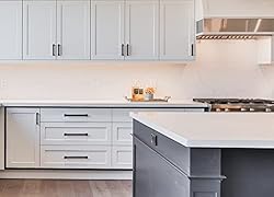 Amerdeco 10 Pack Matte Black Cabinet Pulls 7-1/2