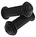 Prometheus Kids Bike Grips 1 Pair in Black | with Safety BAR END Pads | Also for Balance Bike and Scooter | 22 mm Handlebar Grips | Child Safety Grip with Safety Impact Ends | Edition 2018