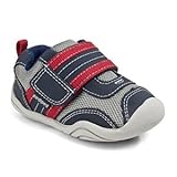 pediped Grip-N-Go Adrian Sneaker (Toddler),Navy/Grey/Red,23 EU (7 M US Toddler)