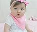 Alva Stylish Baby Solid Bandana Drool Bibs for Boys and Girls 4 Pack of Super Absorbent Baby Gift Sets SJB01