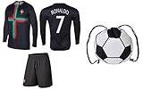 PFC Ronaldo Jersey Portugal Away Long Sleeve Kids Soccer Cristiano Ronaldo Jersey Soccer Gift Set Youth Sizes ✓ Premium Quality ✓ Soccer Backpack Gift Packaging