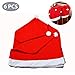 Toulifly Christmas Santa Hat Chair Covers, Santa Hat Chair Covers, Red Hat Chair Back Covers Kitchen Chair Covers Sets for Christmas Holiday Festive Decor, Christmas Decorations Chair Covers, 6 Pcs