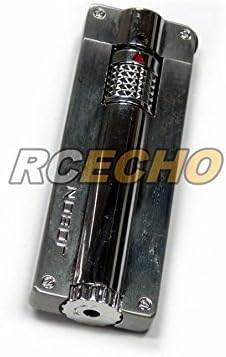 HOOSS Jobon ZB-365 Wind Proof Gas Refillable Jet Flame Lockable Lighter (Sliver) L073S