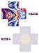 SATINIOR 15 Pairs Multi Design Pasties Breast Covers Disposable Bra Satin Petal Stickers