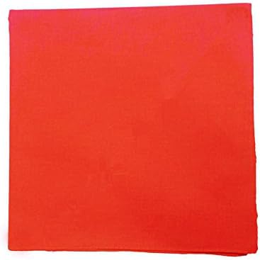 6 Pieces 100% Cotton Cowboy Head Wrap Scarf Solid Color Bandanas
