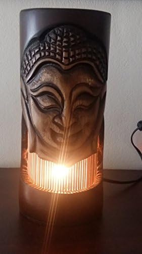 CoCo BKK Buddha lamp Superb carvings Skilled artisans Thailand.Hand Carved Natural and Organic, Hawaiian