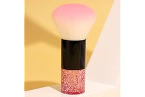 Shinning Powder Makeup Brush, Synthetic Bristles Pluffy Beauty Blending, Loose Powder, Concealer Cream Cosmetics Blush Makeup
