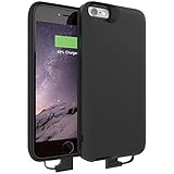 iPhone 6S Battery Case - Gosh Parallel iPhone 6/6S Portable Charger [Black][Lifetime Warranty]-2900mAh Swappable Battery Pack [MFI Apple Certified]
