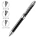 Pentel Multi Function Pen Vicuna EX, Fine Ballpoint Pen and 0.5mm Mechanical Pencil, Black Body (BXW1375A)