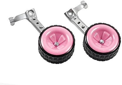 MOSHAY NOCTILUCENCE BIKE TRAINER STABILISER SET 16 18 20 22 24Inch TRAINING WHEELS (pink)