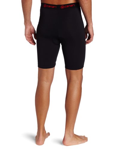 Canari Cycling Gel Liner Short Mens(black with red trim)MED.
