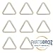 349241T (2-Pack) Rear Drum Support Roller Kit for Whirlpool Dryers by PartsBroz - Replaces AP3098345, 3389901, 3397588, 3397590, 340352, 349241, 349241TVP, 661562, AH347627, EA347627, PS347627