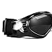 Vevins Dog Goggles Sunglasses for Middle & Large Dog, UV Protective Foldable Pet Sunglasses Adjustable Waterproof Eyewear(Black)
