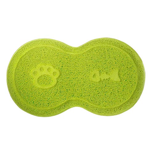 Clearance On Sale!Pet Non-slip Placemat Jiayit Non-slip Place Mat for Dog and Cat Bowls Solid Color Practical 45x25 cm (Green)