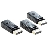 FREEGENE DisplayPort Headless Ghost Display Emulator for PC 4K DP Dummy Plug 3840x2160@17Hz-3 Pack