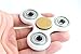 WeFidget's Original Gold Button Standard EDC Fidget Spinner, Relieve your Stress, Anxiety, ADHD (White)