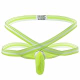 FEESHOW Men's Jock Strap Bikini Birefs X Cross Bulge Pouch Underwear