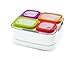 Rubbermaid Balance Pre Portioned Meal Kit Food Storage Containers, White/Gray, 11 Piece Set including Lids |Bento Box Style | Microwave and Dishwasher Safe
