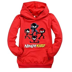 Moschin Kinderkleding Jongens Meisjes Tiener Tshirt Amazon Ninja Kidz Trui Jongens Hooded Sweatershirt Baby Roze Shirt…