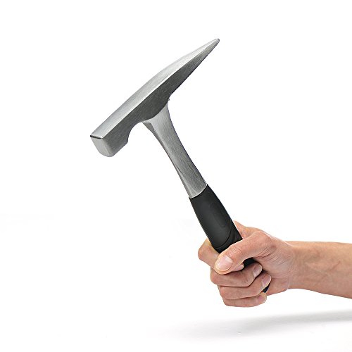Hampous 22oz Rock Pick Hammer With Skid Handle, 11-Inch