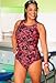Aquabelle Women's Chlorine Resistant High-Neck Swimsuit