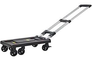WarehouseWiz Portable Folding Platform Truck | 275lbs Capacity Luggage Cart | Ergonomic Design Luggage Trolley | Space-Saving