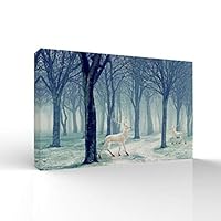 signwin-Canvas Wall Art-Quiet Romantic Forest-Canvas Prints Home Artwork Decoration for Living Room,Bedroom - 12x18 inches