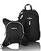 Rio Diaper Backpack with Baby Bottle Cooler and Changing Mat, Shoulder Baby Bag, Food Cooler, Clip to Stroller (Black/Black) - Obersee