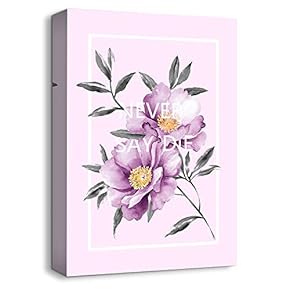 Canvas Wall Art Spring Beautiful Flowers Painting Artwork for Home Prints Framed - 12x18 inches
