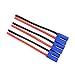 3pcs EC5 Style Male (ESC/Charger Side) Connector/Adapter with 10cm 12awg Wire(BDHI-26)