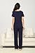 Latuza Women's V-neck Sleepwear Short Sleeves Top with Pants Pajama Set