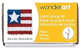 Wonderart Patriot Latch Hook Kit, 12" X