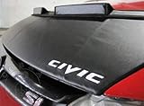 Cobra Auto Accessories Car Bonnet Mask Hood Bra + Logo Fits Honda Civic Sedan 2006 2007 2008 2009 2010 2011 06 07 08 09 10 11