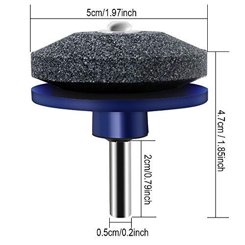 Kulannder 4 Pack Lawnmower Blade Sharpener Lawn Mower Sharpener Sharpening Stone Grindstone Fit for Any Power Drill
