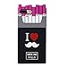 I Love Mustache iPhone 7 Plus Case Cigarette Cute Soft Silicone, Miniko(TM) 3D Silicone Soft Rubber Cigarette Design Case I Love Beards Protective Rubber Phone Case Cover for iPhone 7 Plus- Rose