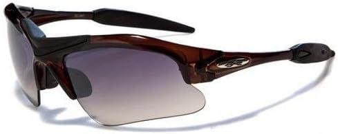 Sunglasses Half Frame Men Around Glasses #Brown