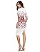 Floerns Women's Floral Print Knee Length Office Bodycon Pencil Dress