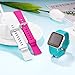 GEAK Sports Bands Compatible with Fitbit Versa/ 2/Lite,Soft Waterproof Wristbands Accessories Compatible with Fitbit Versa Smartwatch for Women Men,3 Pack,Small White/Rose/Teal