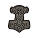 M-Tac Morale Patch Mjölnir - PVC Patches for Vest, Backpacks, Hats - Tactical Military Patch with Hook Fastener Backing