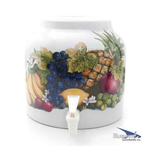 Bluewave Banana & Fruits Design Beverage Dispenser Crock